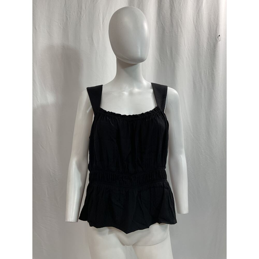 Paige 'Laureth' Black Square Neck Sleeveless Top Size XL - Picture 2 of 5